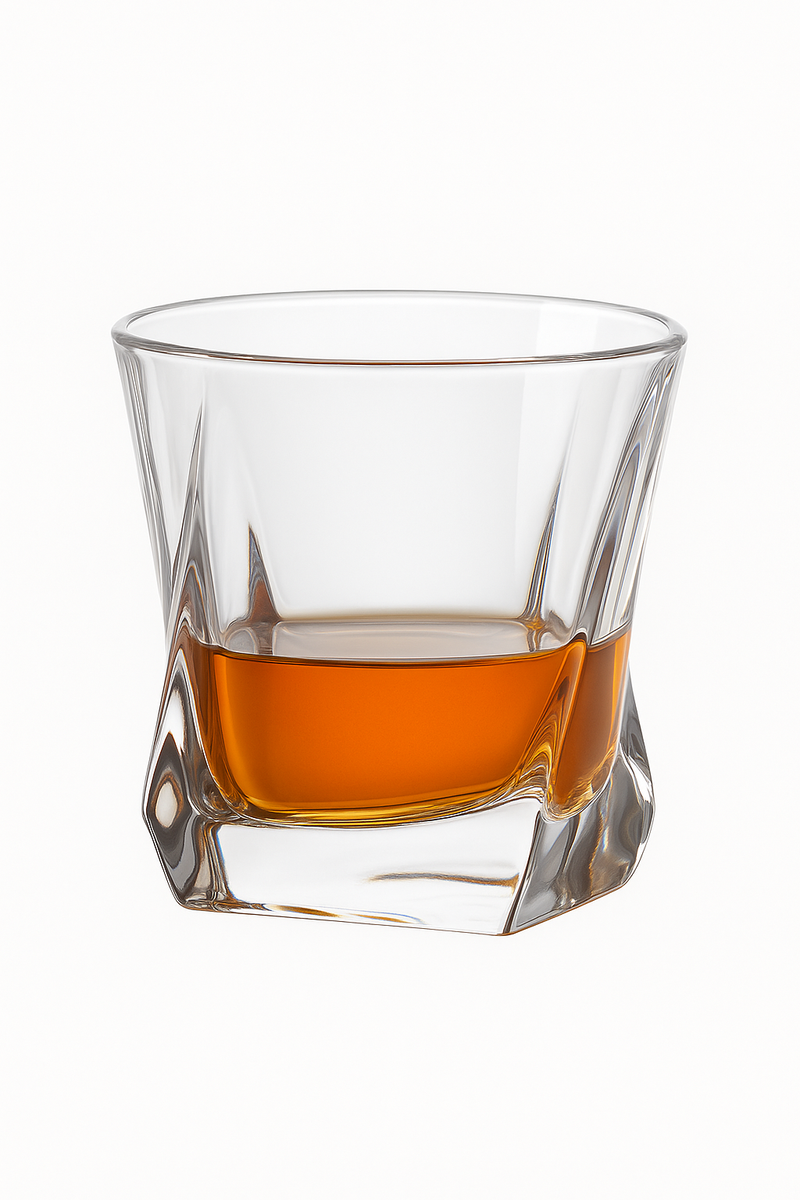 Verres à whisky old fashioned style texturé résistants