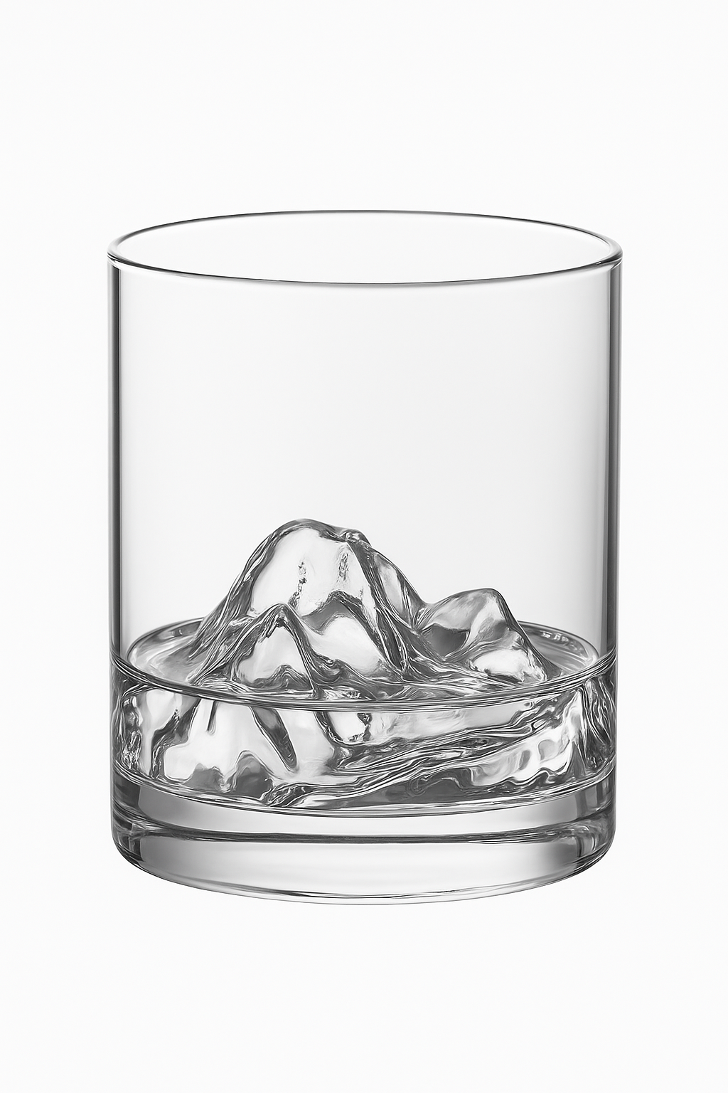 Verres à whisky relief montagne style japonais