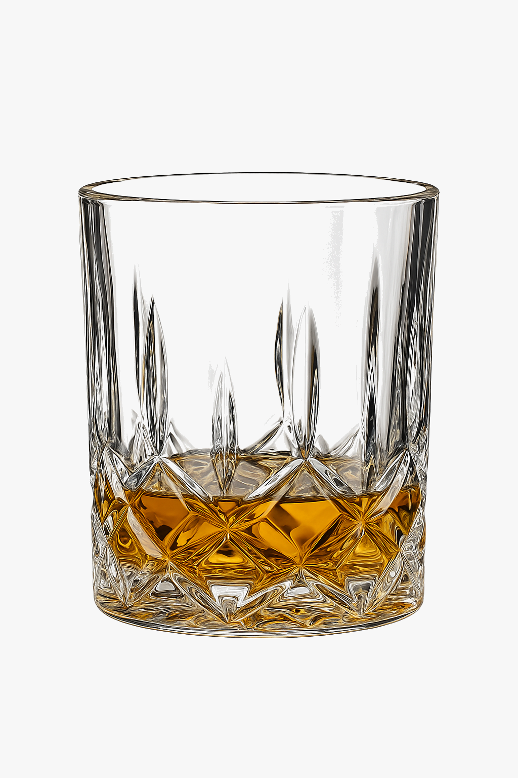 verres cristal design facette pour whisky vin biere