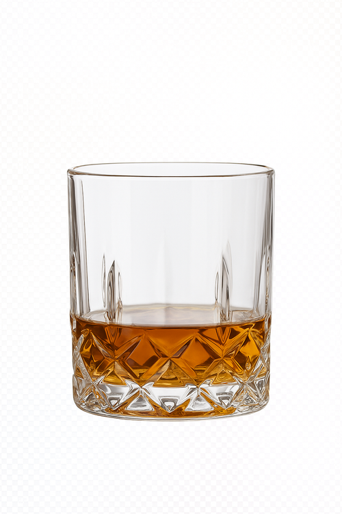 Verres cristal taillés pour whisky bière vin élégants