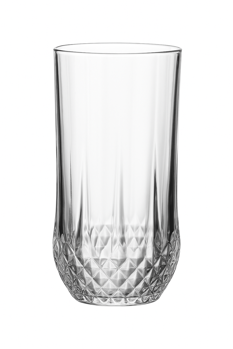Verres elegants motif diamant pour vin cafe the