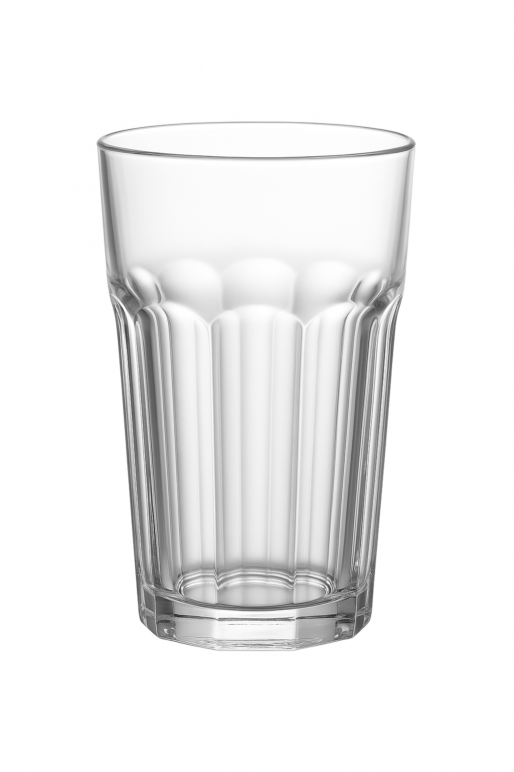 Verres epais style retro stries multi usages maison