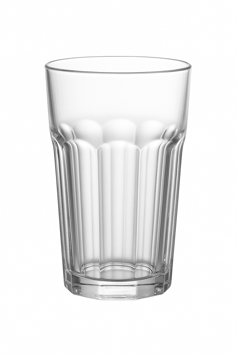 Verres epais style retro stries multi usages maison