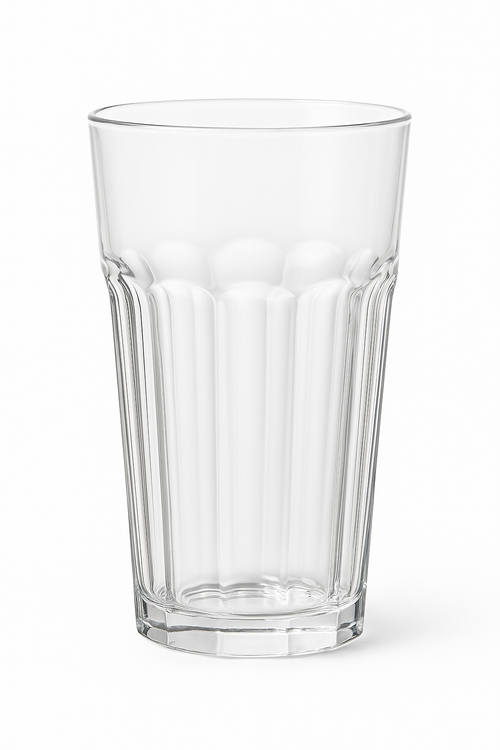 Verres épais transparents style classique pour boissons variées