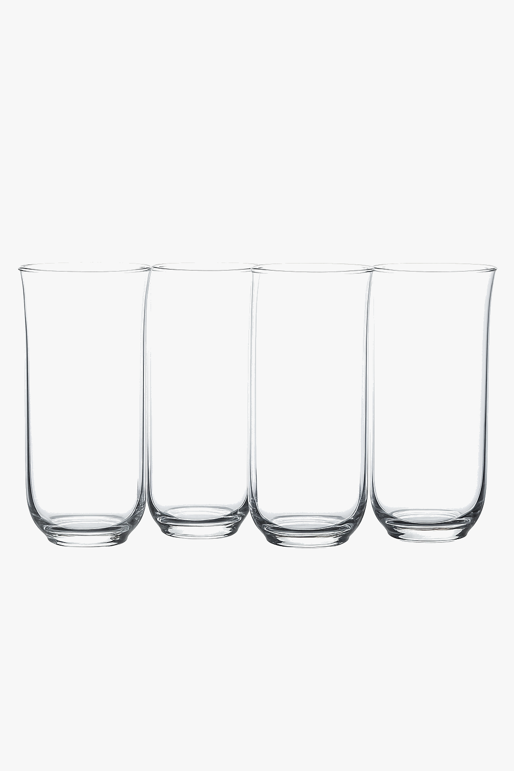 Verres fins style collins cocktail whisky jus eau