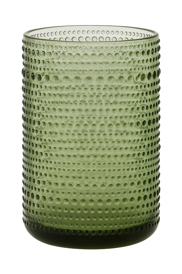 Verres retro relief pied haut cocktail eau vin