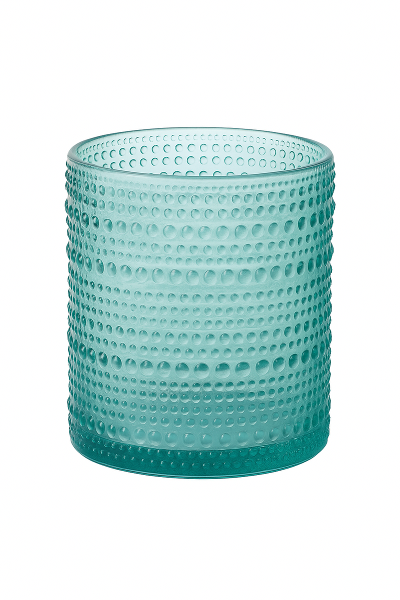 Verres retro relief pied haut multifonction set