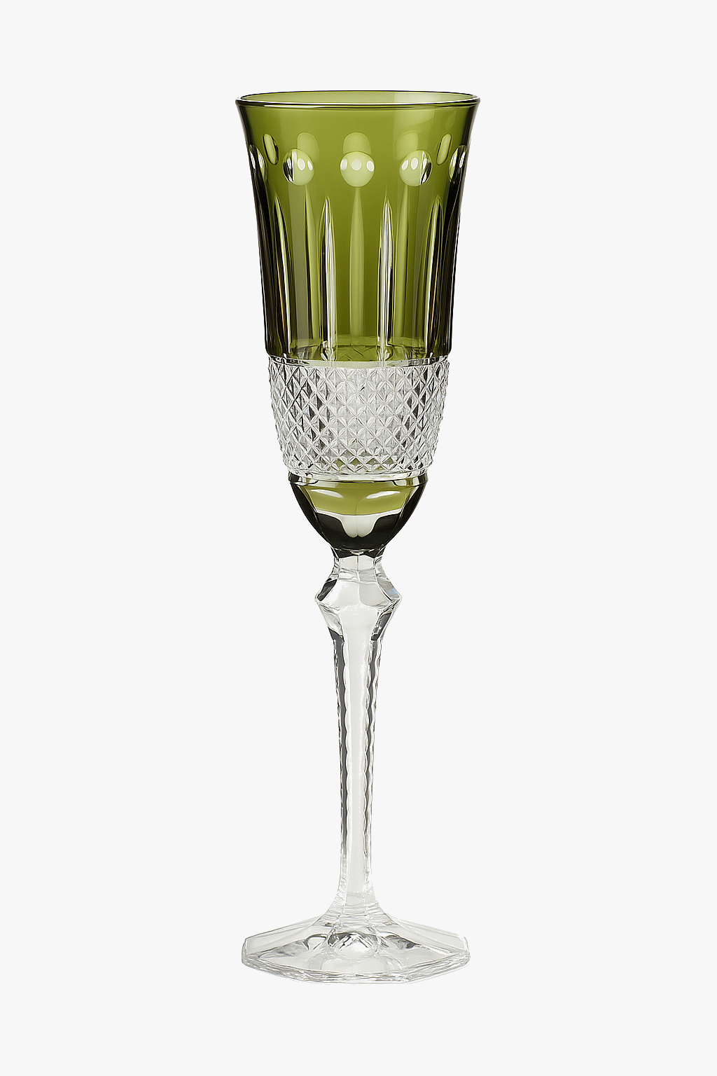 Verres à vin antique gravé main pied taillé