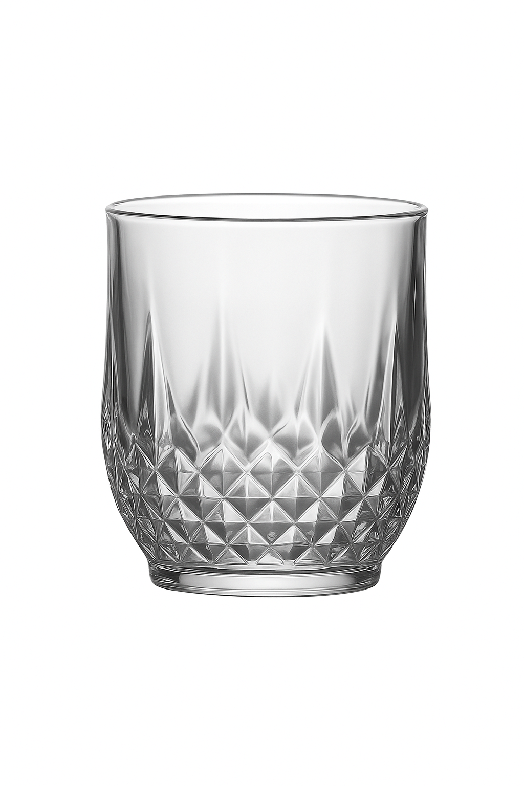 Verres vin motif diamant verrerie elegante cafe the