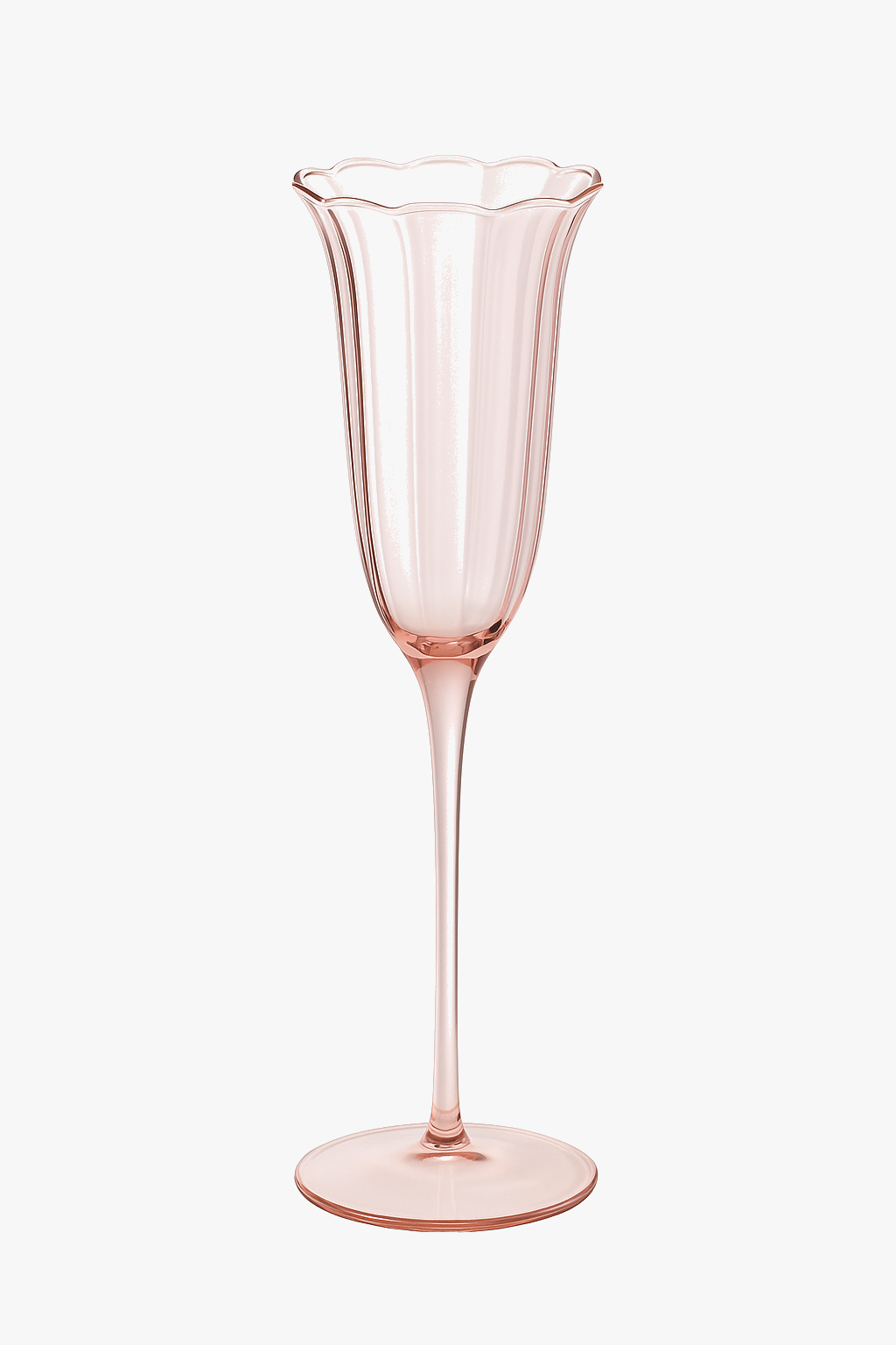 verres à vin vintage motif floral style cristal