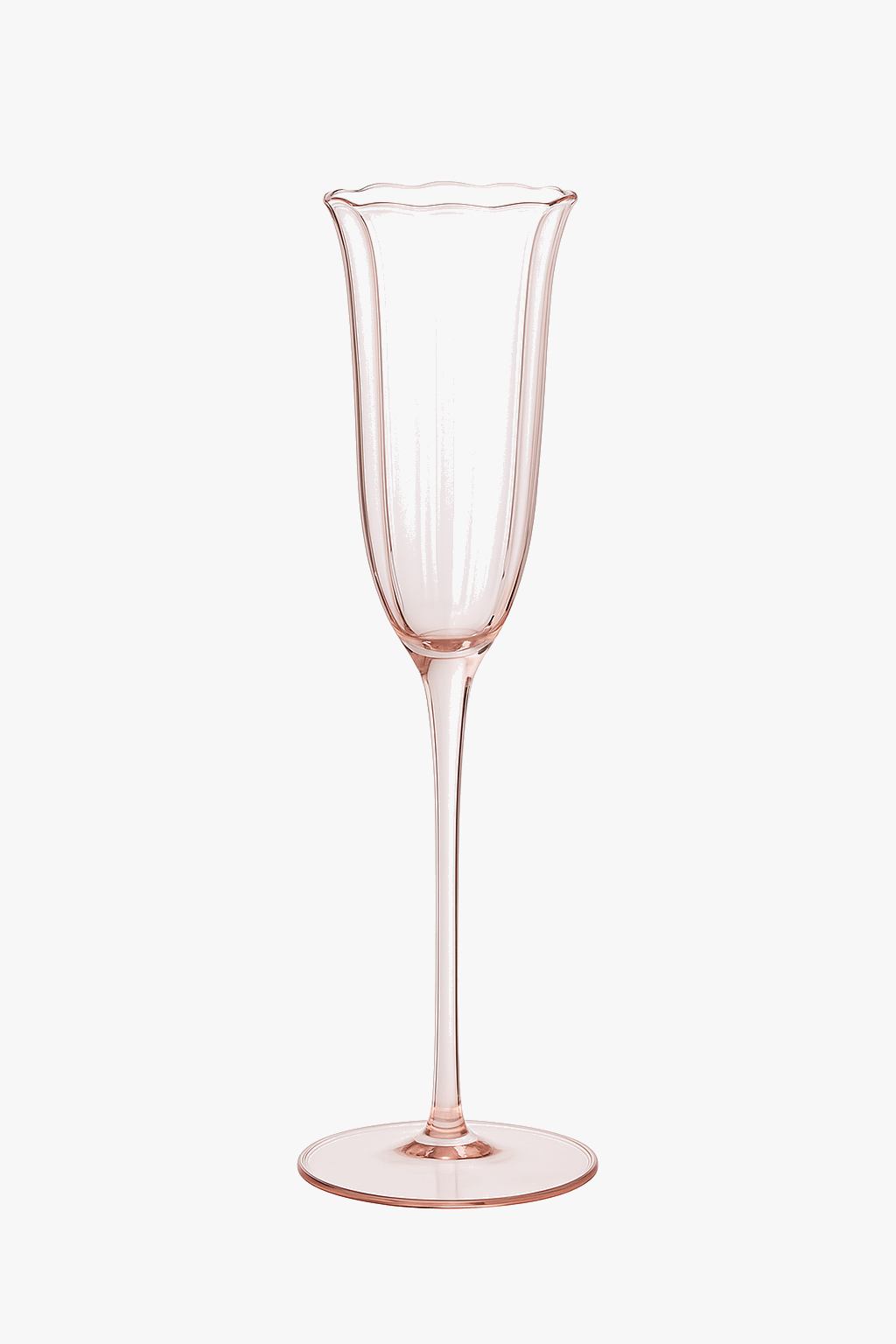 Verres à vin vintage motif floral style cristal