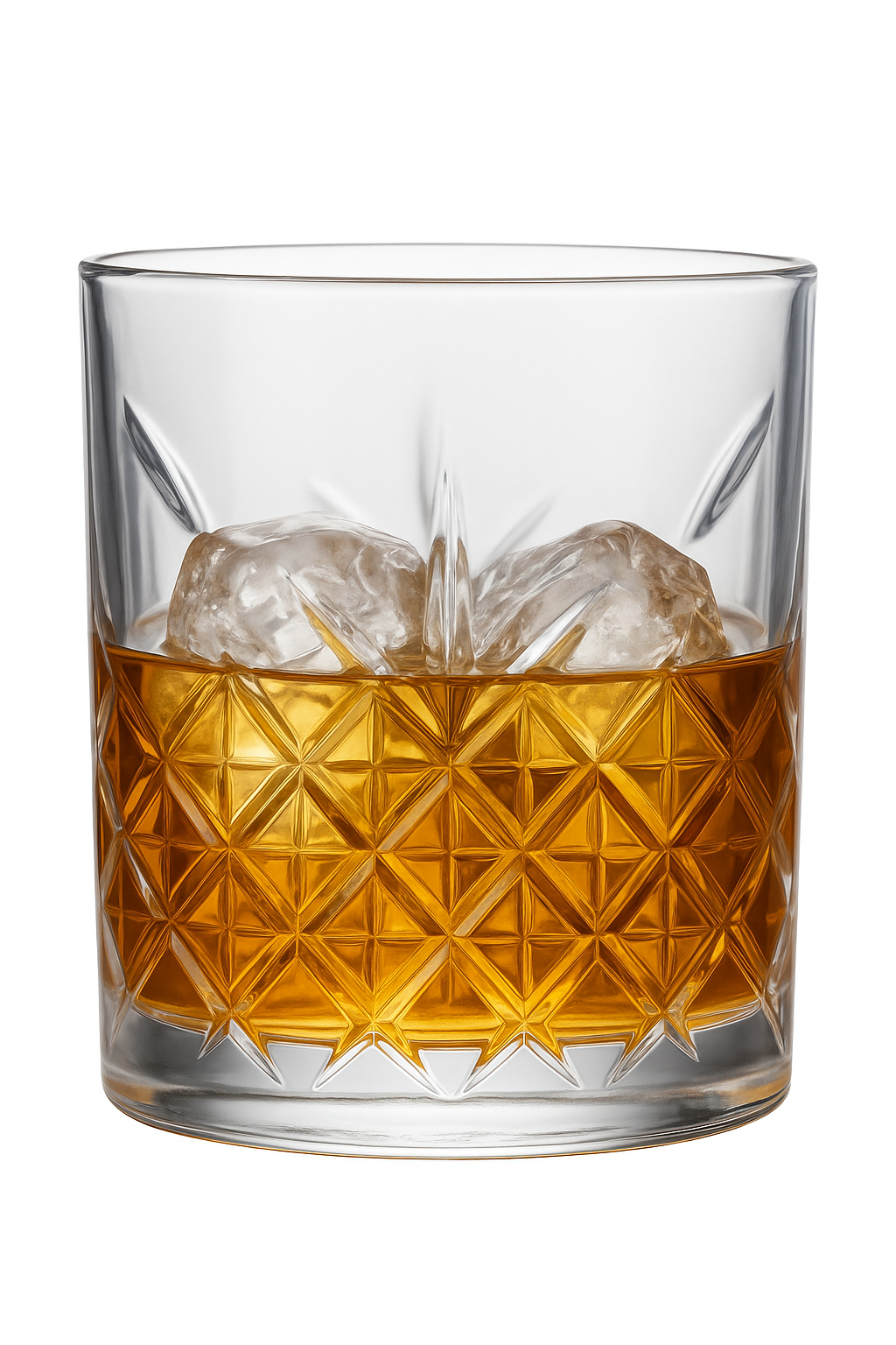 Verres whisky old fashioned relief élégant bourbon rhum - vue 2 sur 2