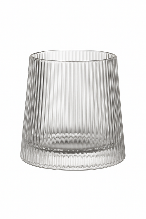 Verres whisky old fashioned style relief verre epais