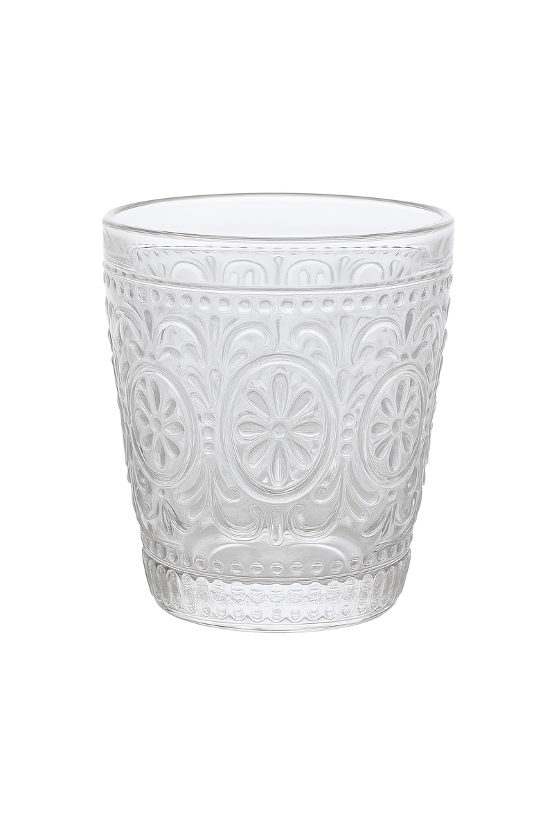 Verres whisky relief style vintage lot de 2