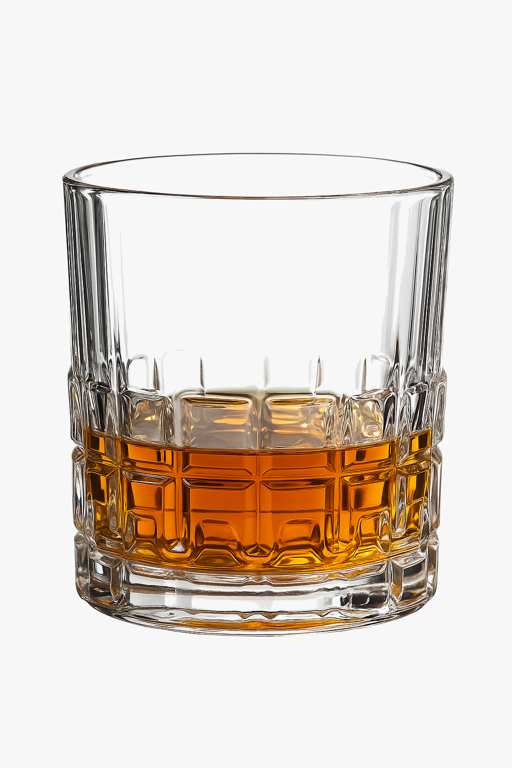 Verres à whisky style cristal facetté résistants