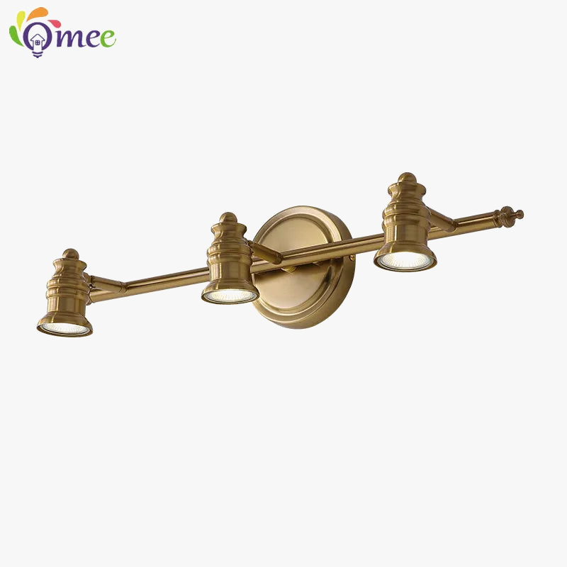 Vintage salle de bains miroir lumières LED vanité applique 2/4 têtes Bronze chambre maquillage miroir avant lampes hôtel maison éclairage intérieur