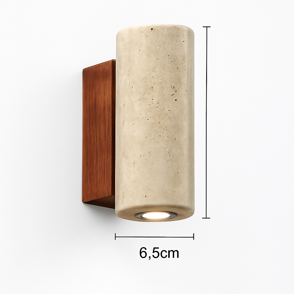 Wabi Sabi – applique murale Led en marbre jaune - vue 12 sur 12