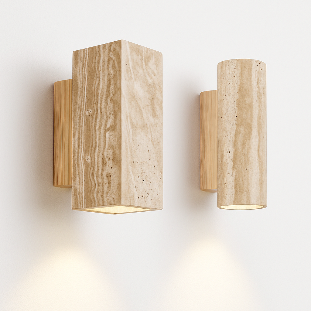Wabi Sabi – applique murale Led en marbre jaune - vue 3 sur 12