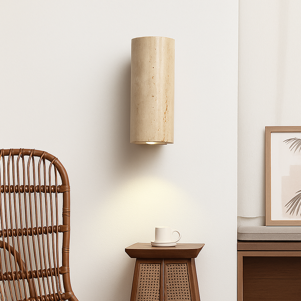 Wabi Sabi – applique murale Led en marbre jaune - vue 5 sur 12