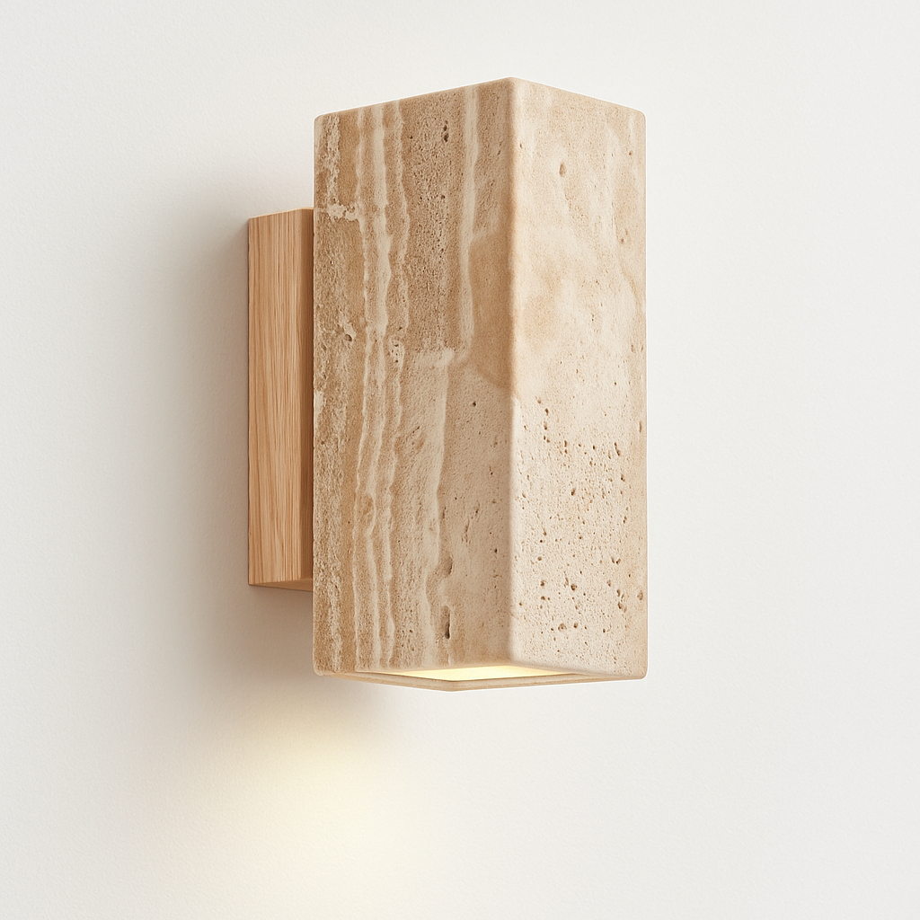 Wabi Sabi – applique murale Led en marbre jaune - vue 7 sur 12