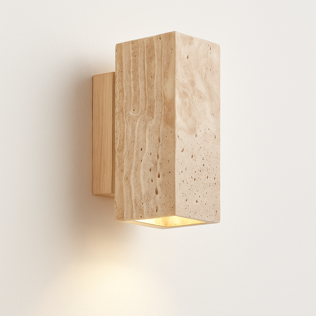 Wabi Sabi – applique murale Led en marbre jaune - vue 7 sur 12