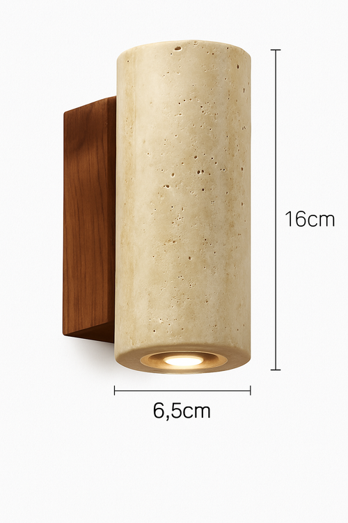 Wabi Sabi – applique murale Led en marbre jaune - vue 9 sur 12