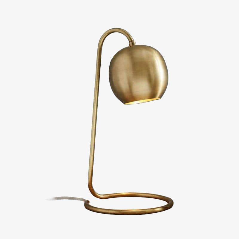 Lampe à poser design à LED dorée avec abat-jour métal Loft - vue 2 sur 6