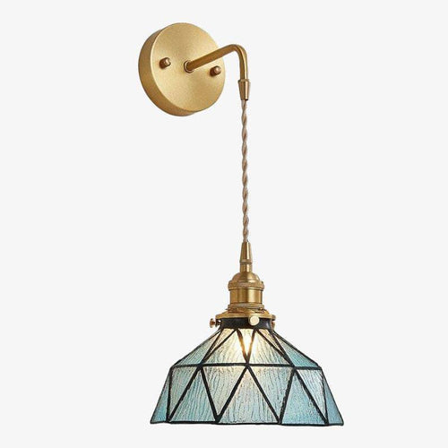 Applique murale design à LED avec abat-jour en verre rétro Light