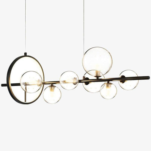 Suspension design à LED avec plusieurs sphères en verre Loft
