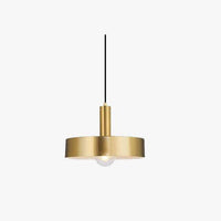 Suspension design à LED dorée style Loft