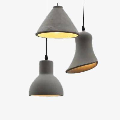 Suspensions design à LED en ciment (plusieurs formes) - vue 2 sur 7