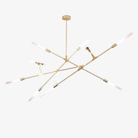 Lustre design à LED aux branches dorées Luxury