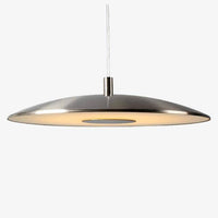Suspension design à LED avec abat-jour arrondi en métal
