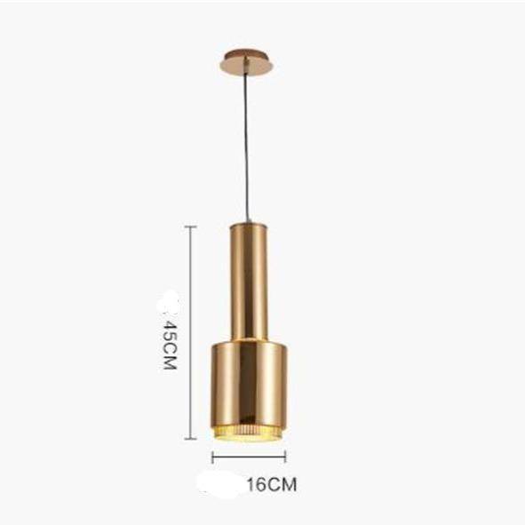 Suspension design LED en tube cylindrique métal Creative - vue 5 sur 5