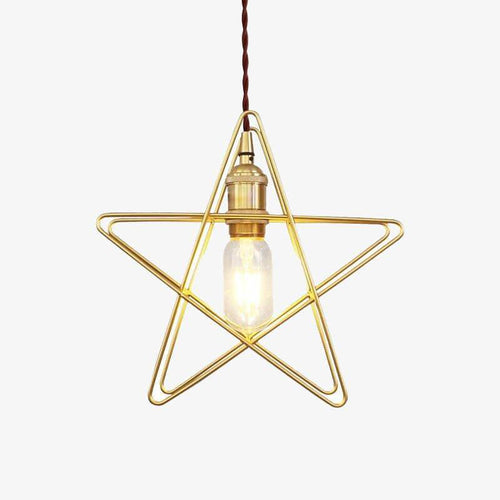 Suspension design LED style étoile en métal Loft - vue 2 sur 5