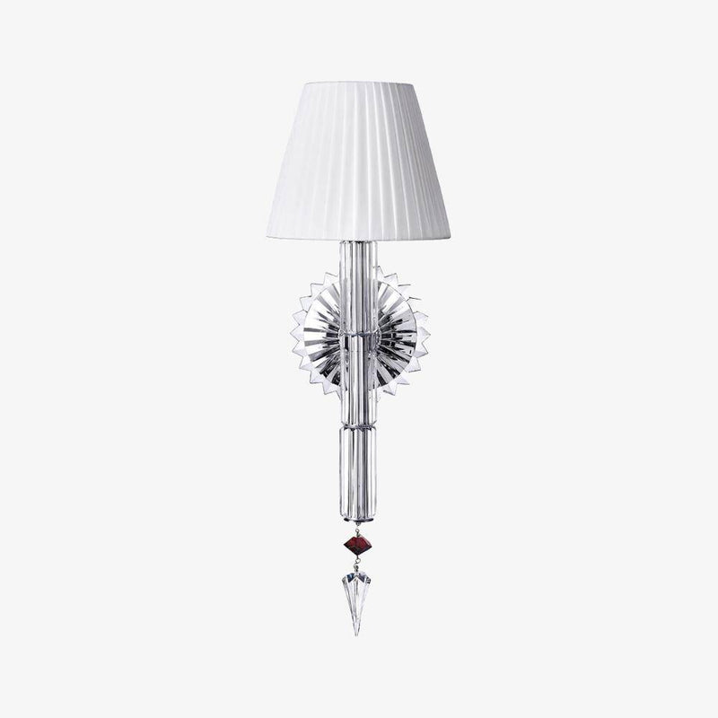 Applique murale design à LED avec abat-jour rétro et verre cristal Luxury