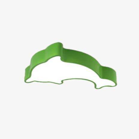 Plafonnier enfant LED avec dauphin de couleurs