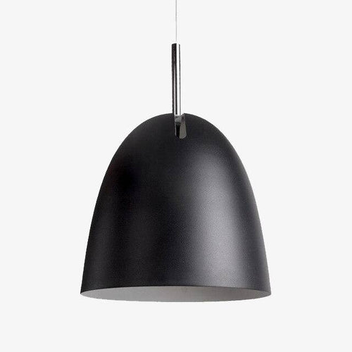Suspension design LED avec abat-jour en métal arrondi style Macaron