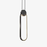 Suspension design LED aux formes géométriques en métal Luxury