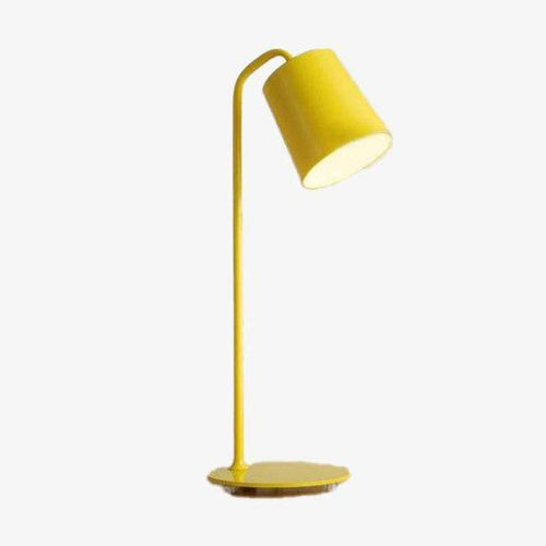 Lampe de bureau et chevet avec base et abat-jour en métal