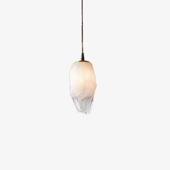 Suspension design à LED en pierre de cristal luxury