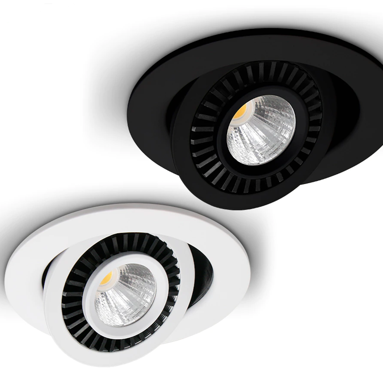 Spot moderne rond LED à encastrer orientable - vue 3 sur 7
