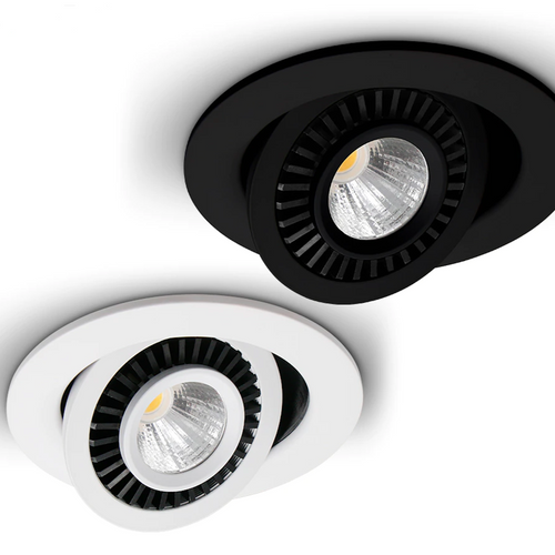 Spot moderne rond LED à encastrer orientable - vue 3 sur 7