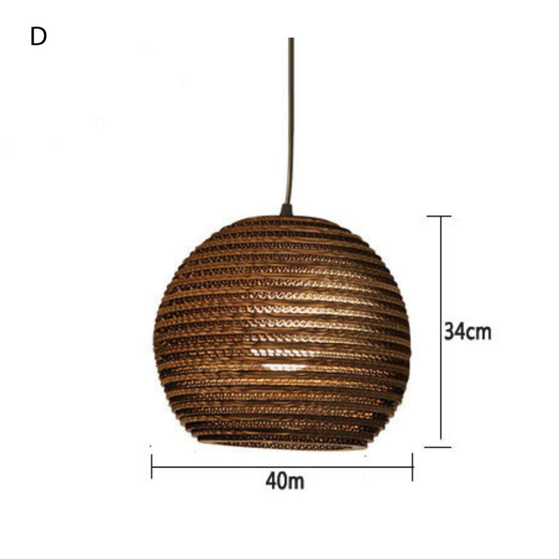 Suspension en papier carton (différentes formes)