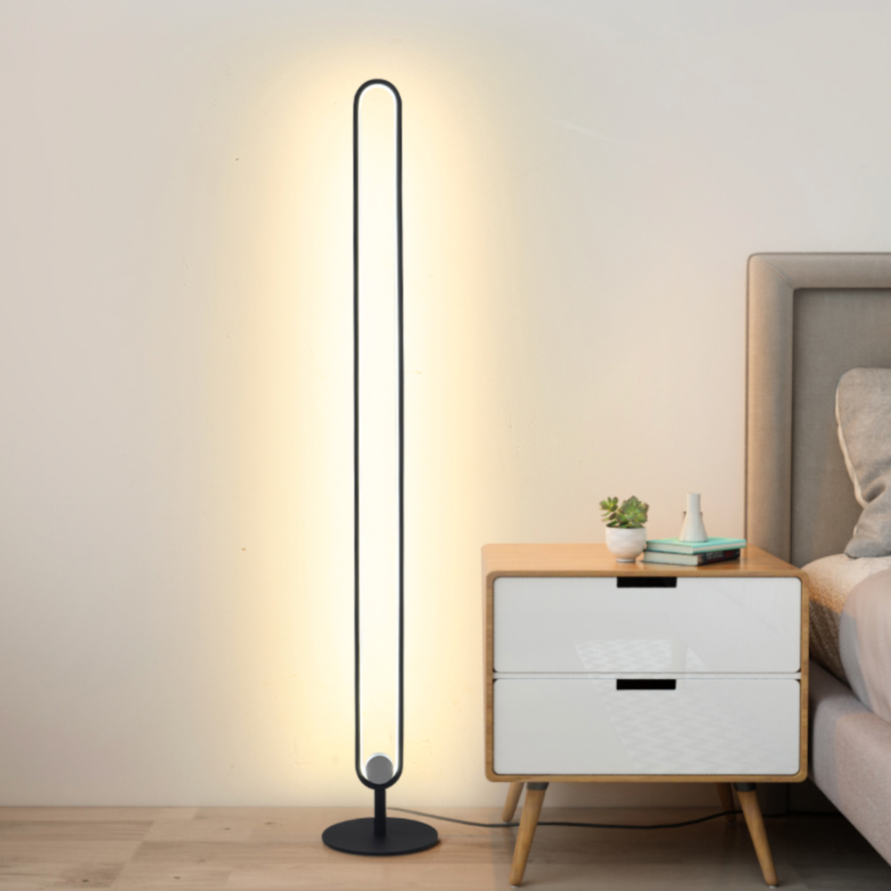Lampadaire industriel LED minimaliste en métal résistant Hevenly - vue 4 sur 13