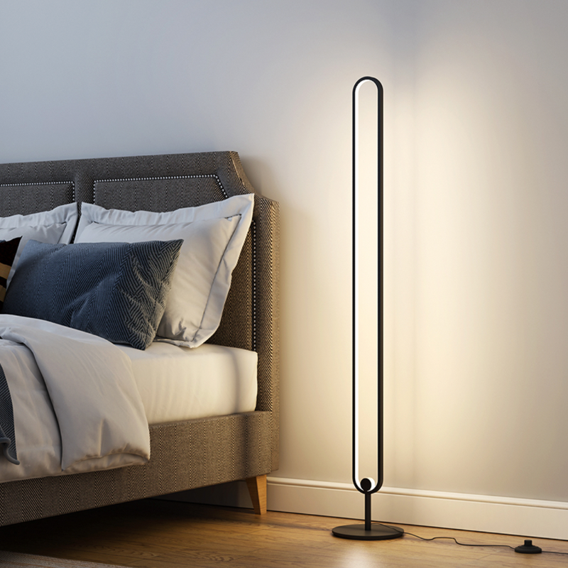 Lampadaire industriel LED minimaliste en métal résistant Hevenly