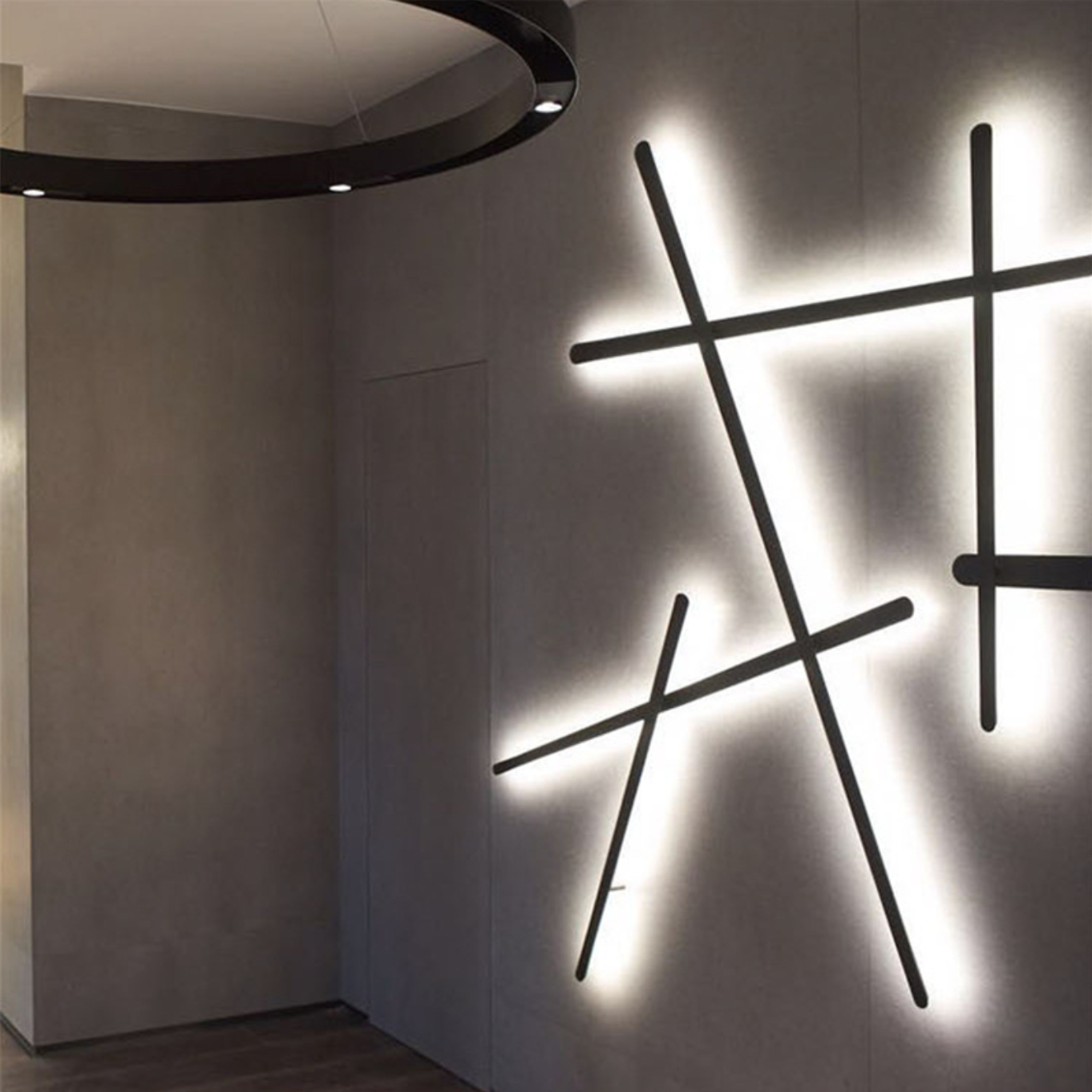 Applique murale design LED barres lumineuses simples Amayel - vue 6 sur 12
