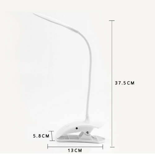 Lampe de bureau LED colorée à pince et USB - vue 5 sur 4