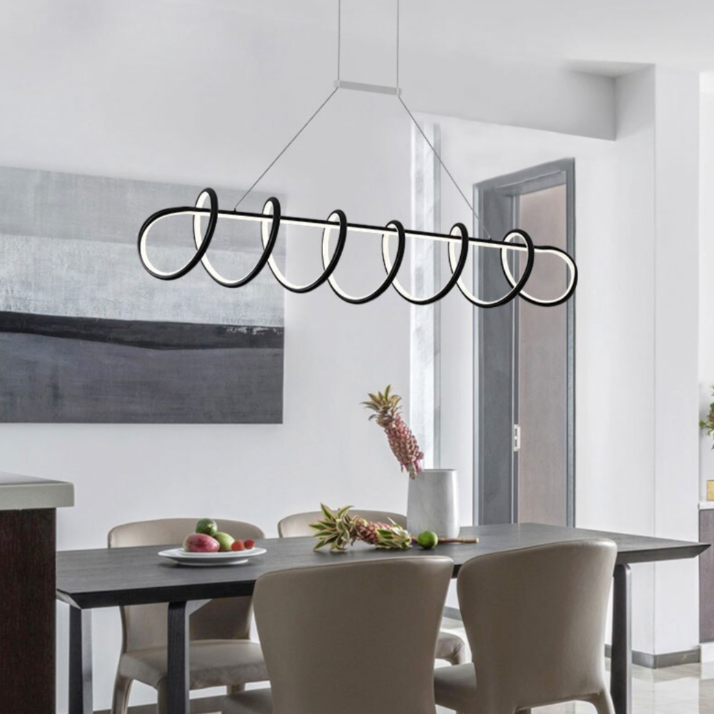 Lustre design LED en spirale suspendu Acrylic - vue 4 sur 6