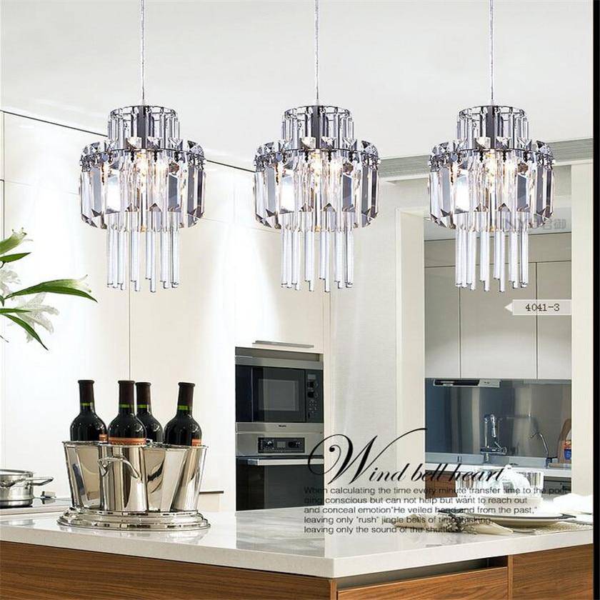 Suspension en cristal style industriel à LED - vue 2 sur 4